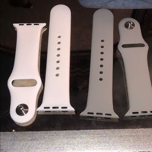 Two Apple Watch 38mm S/M bands